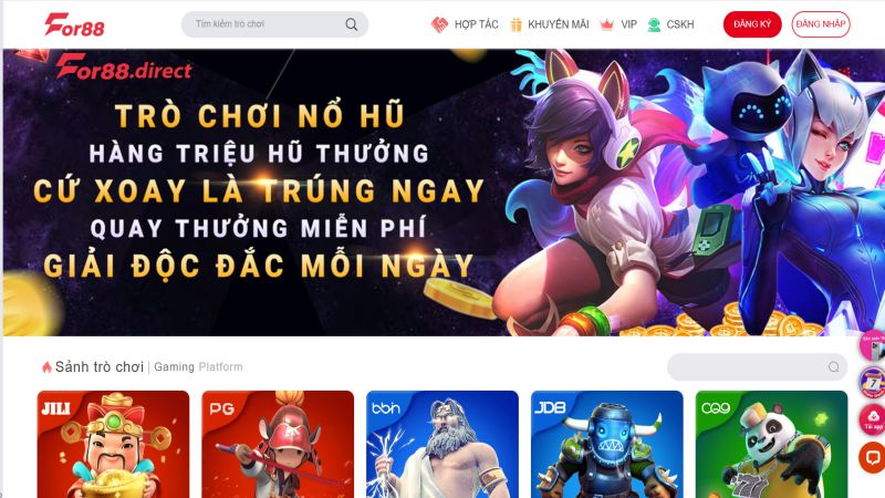 Thế mạnh cực kỳ nổi bật tại nhà cái For88